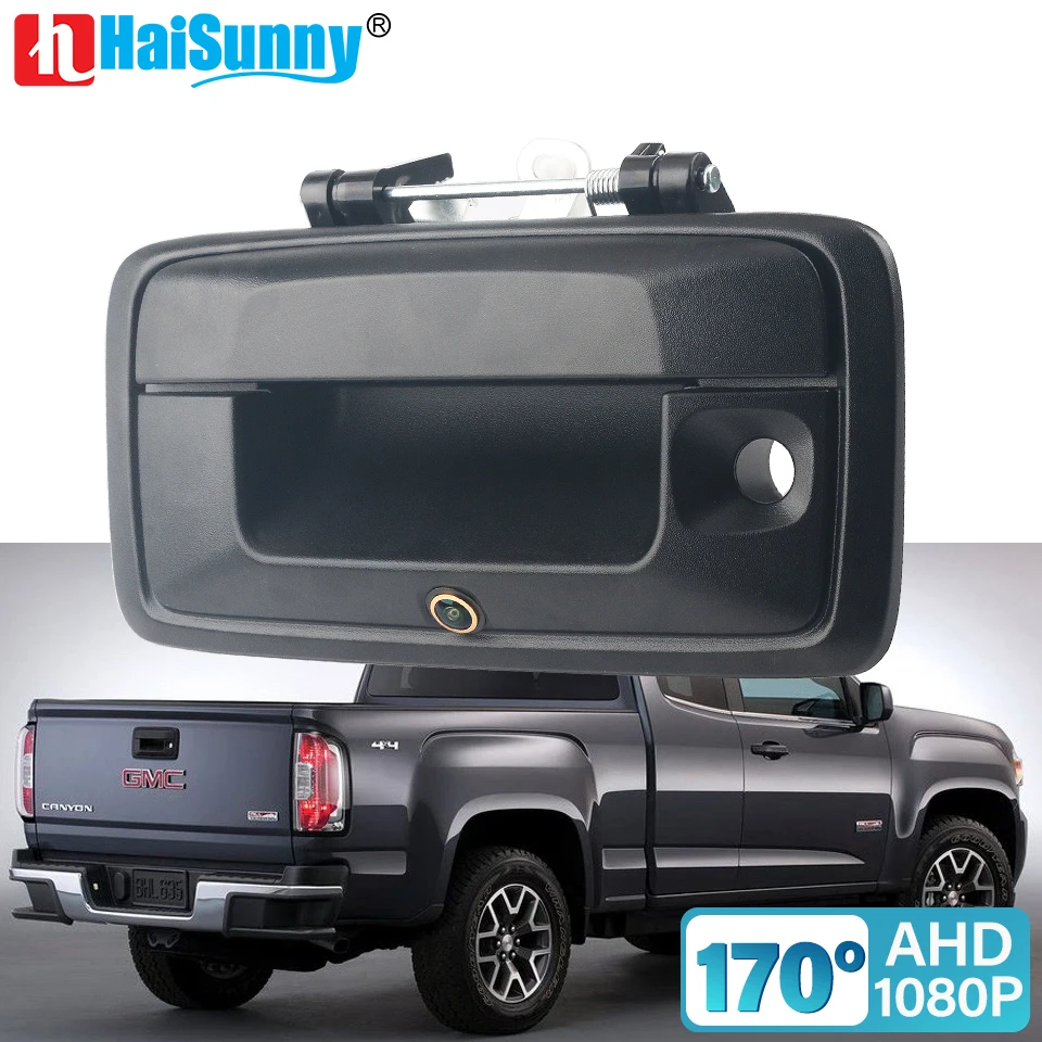 

Handle Trunk with Keyhole AHD 1080P Rear View Camera For GMC Canyon Sierra Chevrolet Silverado Colorado 2014 2015 2016 - 2019