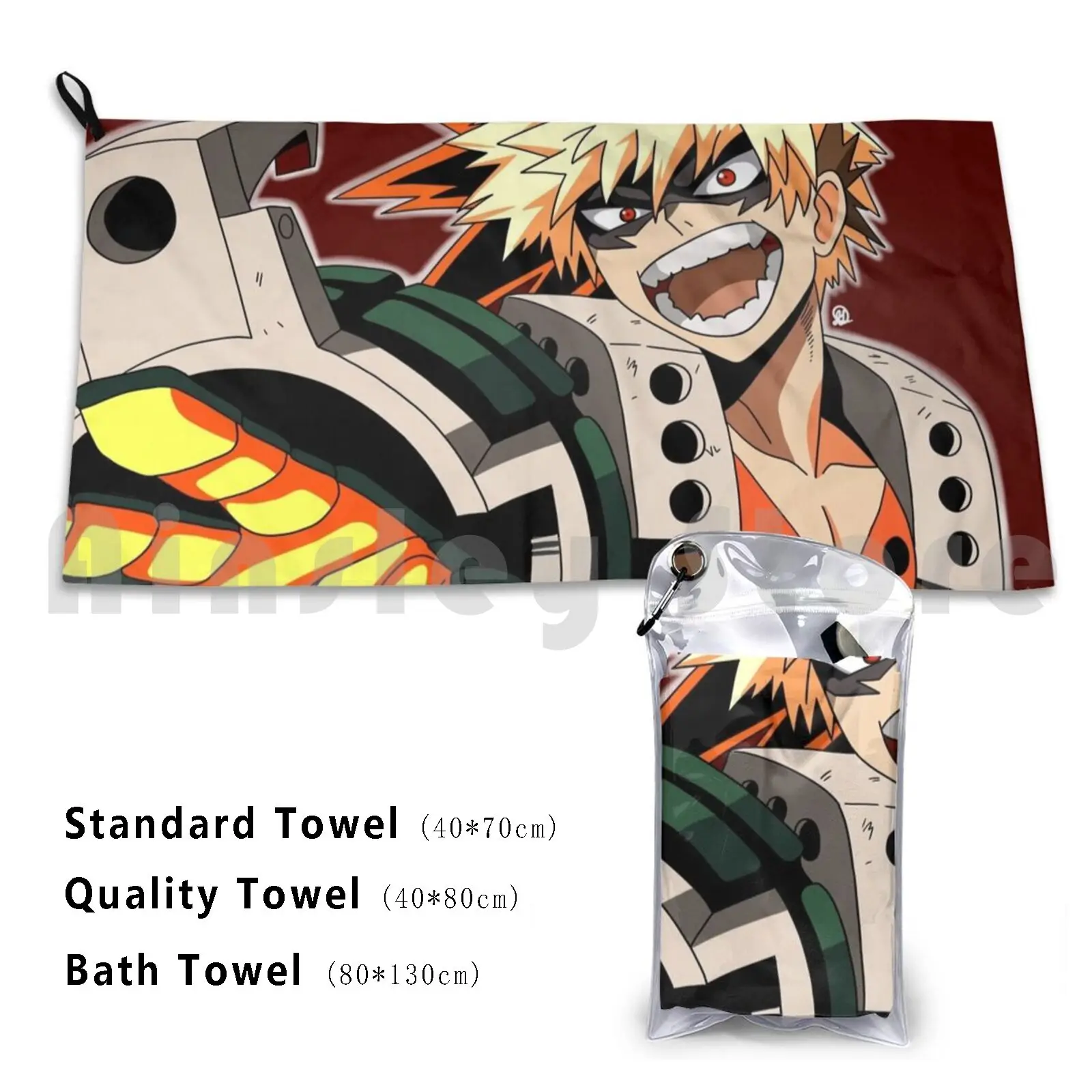 Katsuki Bakugou Toalha de banho Almofada de praia Bakugo Anime Bakugou Bokunoheroacademia