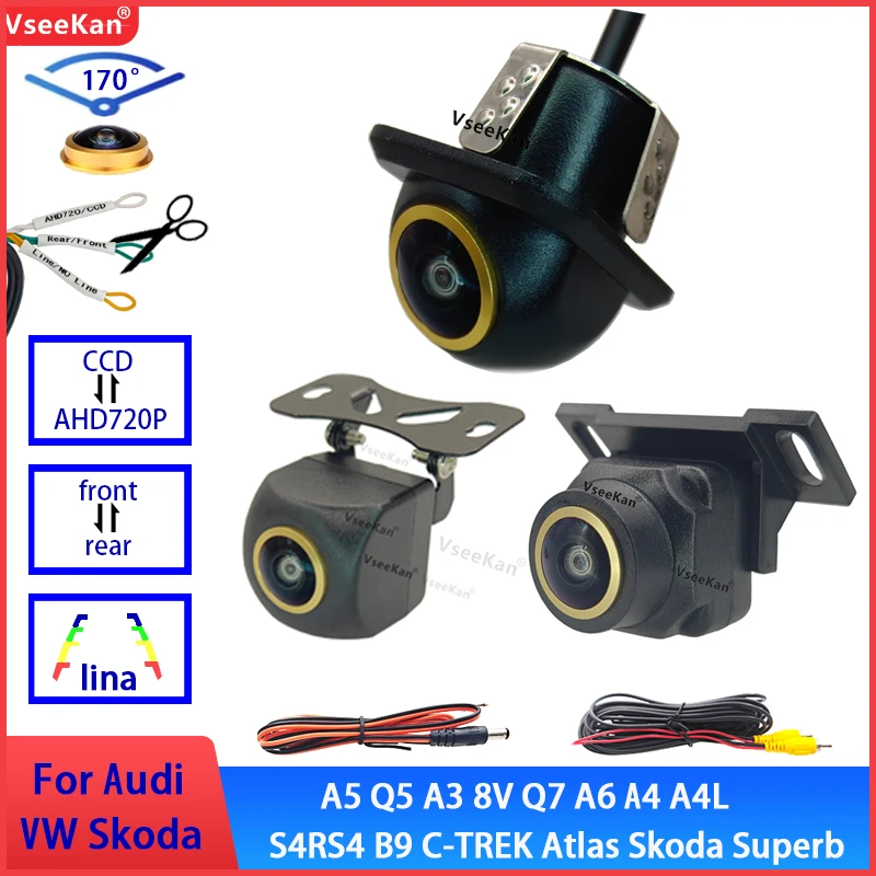 

Car Universal Rear View Camera 170° Wide Angle Reverse Parking IP68 Waterproof CCD LED Auto Backup Monitor HD Night Vision Image