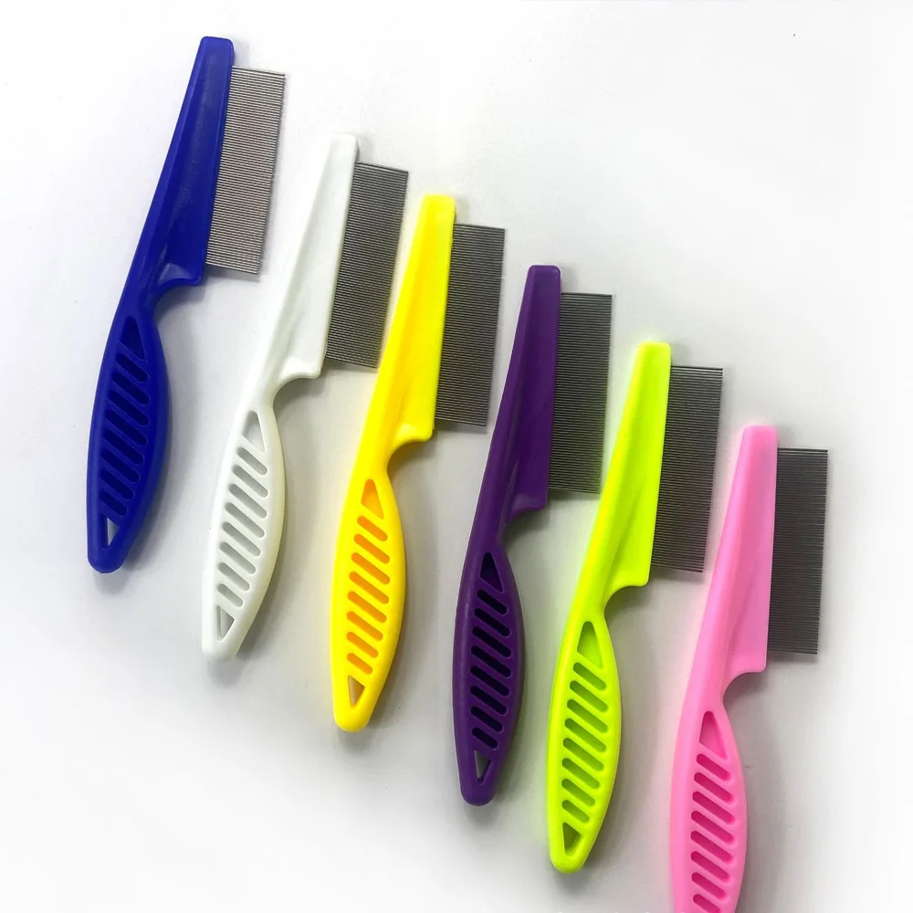 Pet Hair Removal Comb Comb Portable Stainless Steel Grooming Brush for Dog Cat Easy-clean Floating Lint Hair Pet Comb Supplies