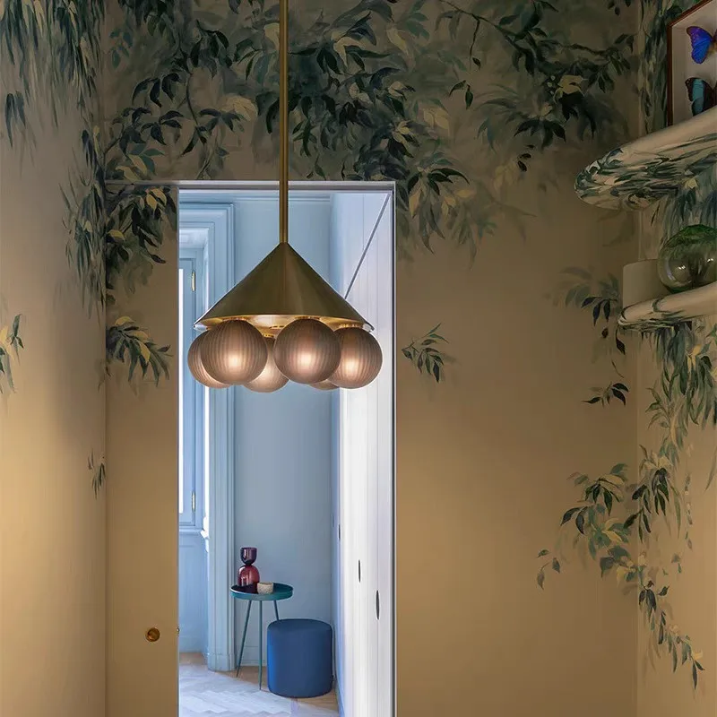 

Modern Designer High-end LED Pendant Light Italian Bubble Glass Chandelier Home Room Decoration for Living Bedroom Lamp Fixtures