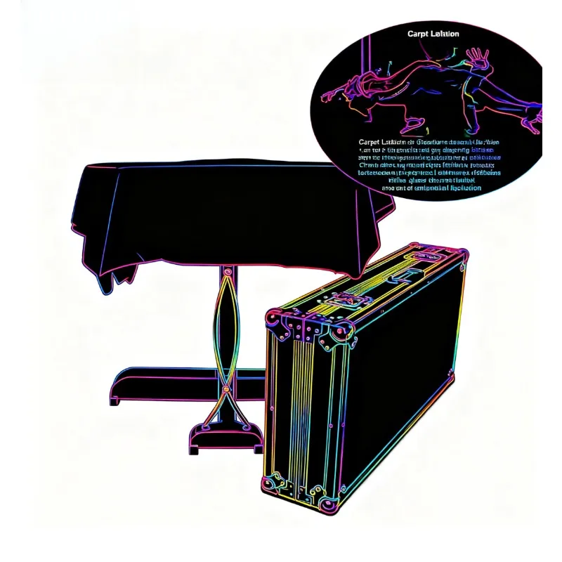 Professional Carpet Levitation Illusion Gimmick for Table Top, Stage Magic Tricks & Mentalism Floating Prop Party Magia Games