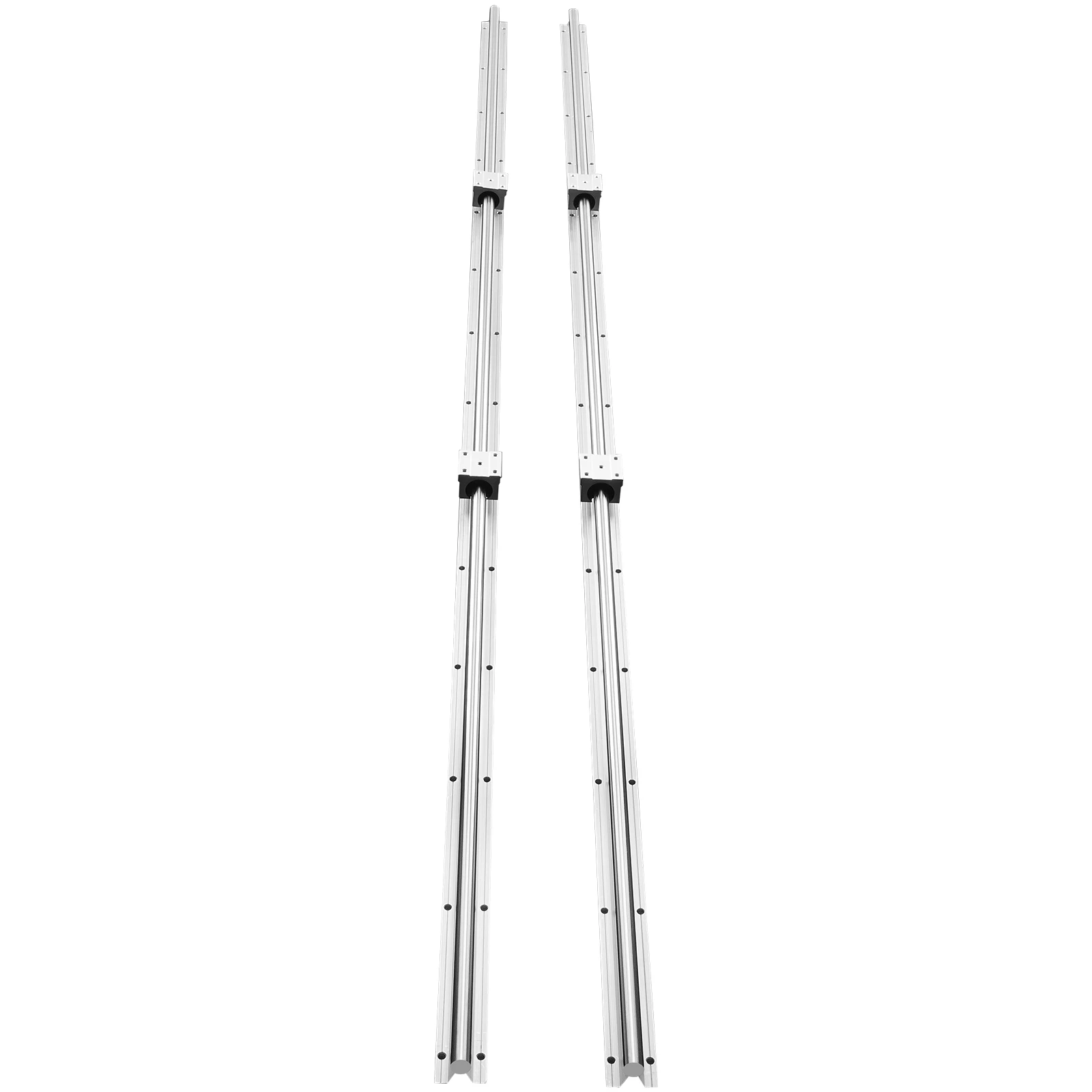 Linear Motion Set, SBR20 2200mm, Comes with Two 86.6-inch SBR20 Rails & Four SBR20UU Blocks, Ideal for DIY CNC & Automated Projects