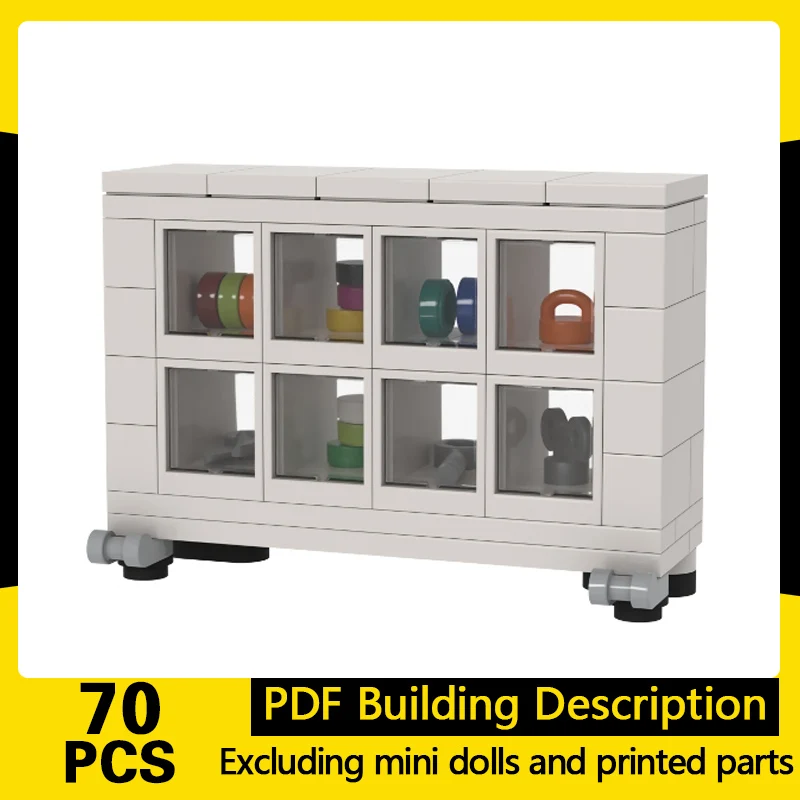 

City Street View Model MOC Building Bricks Cassettiera Trasparente Modular Technology Gifts Holiday Assemble Children Toys Suit
