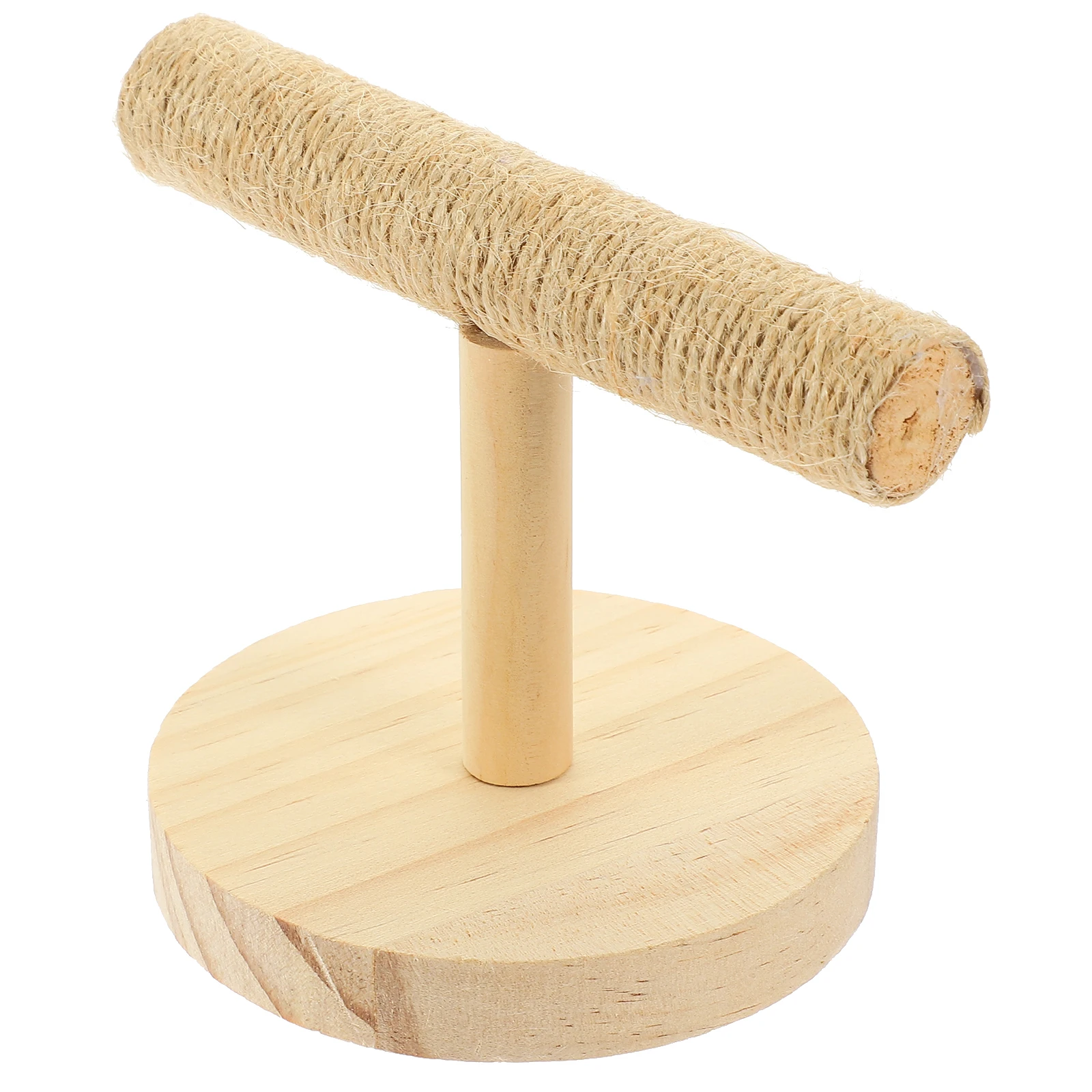 

Durable Wood Stand Parrots Office Desktop Decoration, Wear Resistant Perch Playstand with Fine Craftsmanship, for Parrots