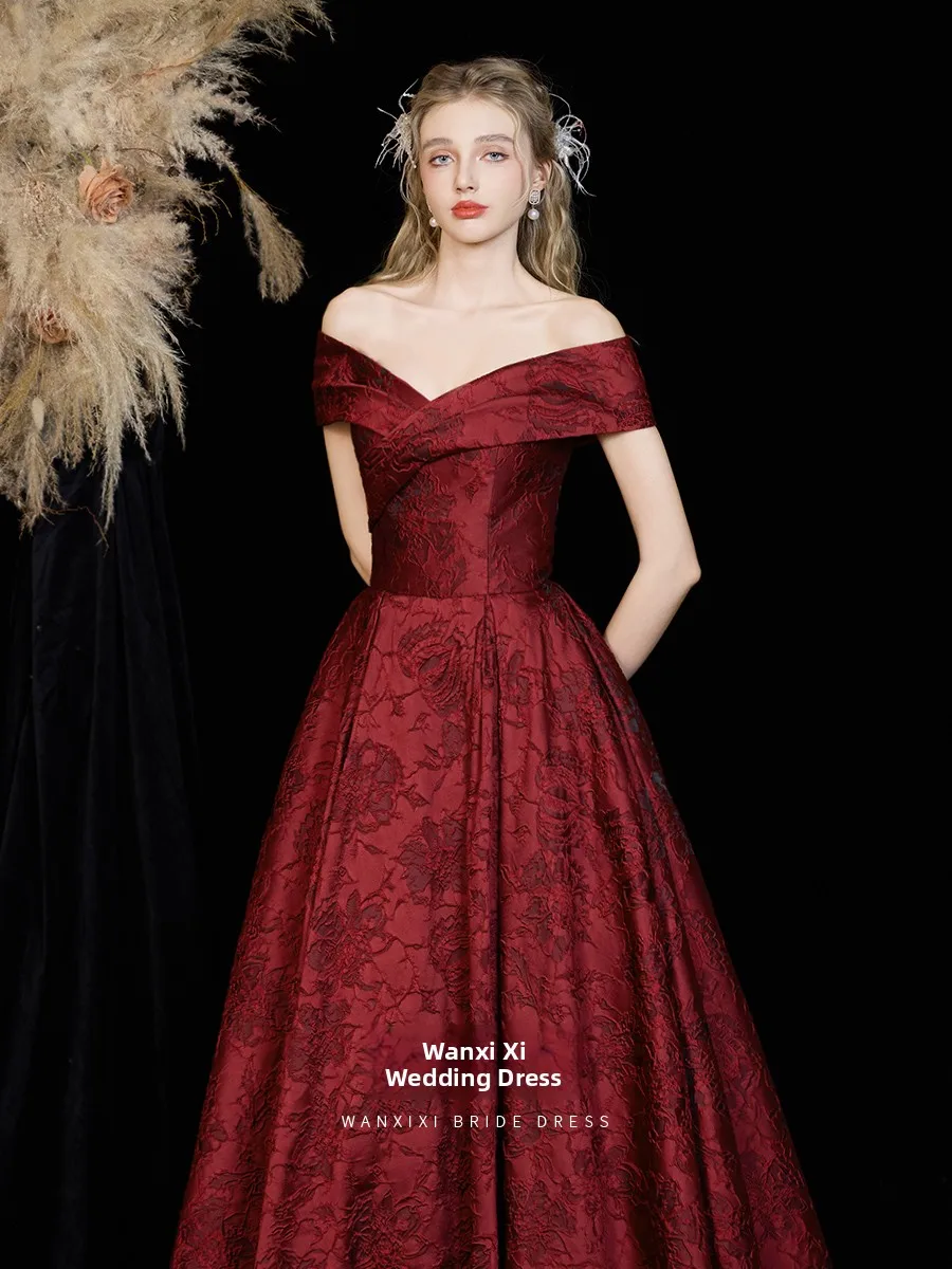 

Ele Satin One-oulder Wedding Dr Long Evening Gown for Engagement And Wedding Ceremony Sophistied Bridal Attire