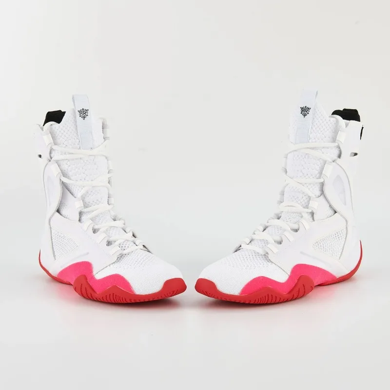 New Arrival Men Wrestling Boots Brand Designer Boxing Shoes for Mens Black White Fighting Shoes Mesh Breathable Wrestling Sho