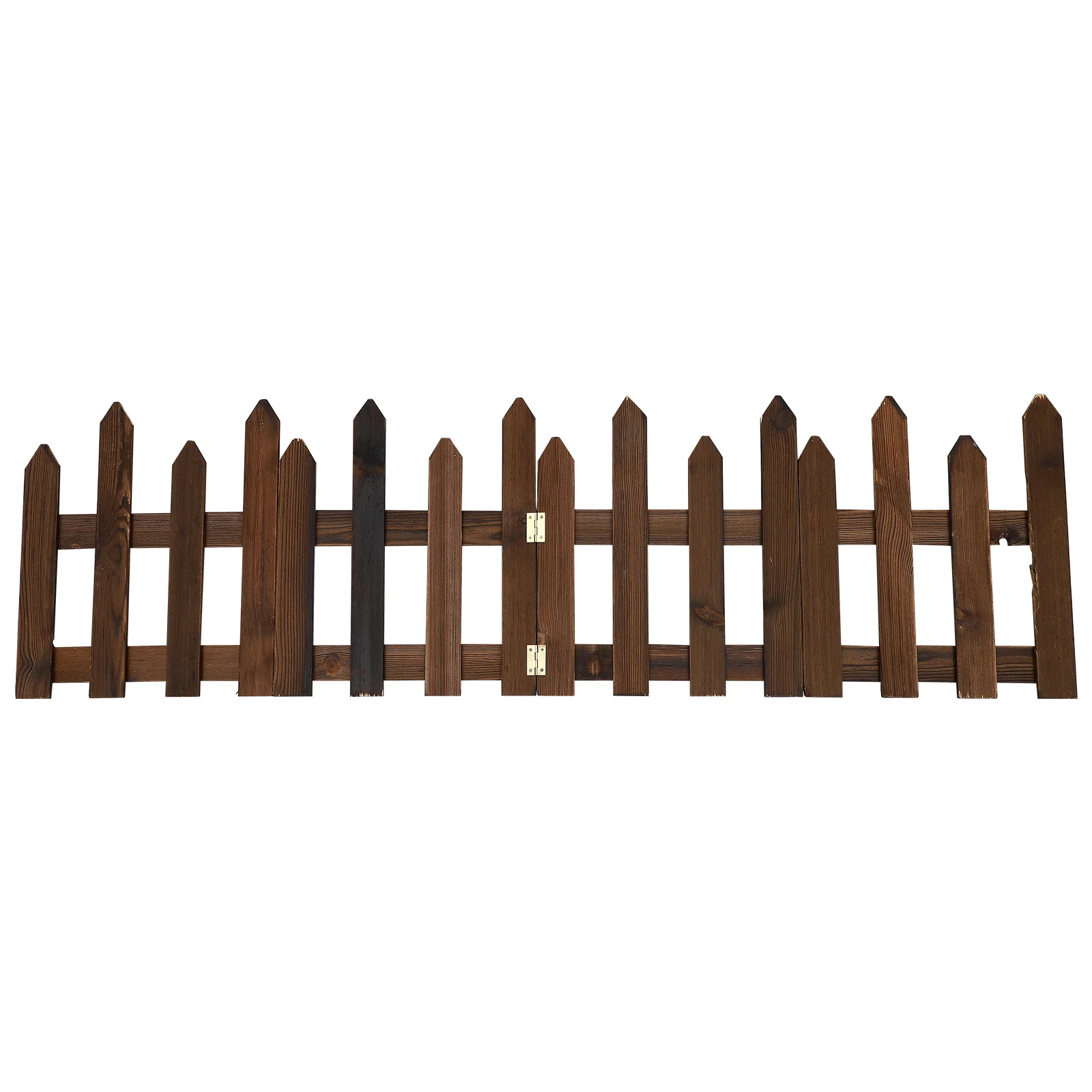 

1Set Anti-Corrosive Wood Fence Durable Outdoor Garden Lawn Decorative Fence Simple Classic Design for Yard Courtyard Garden