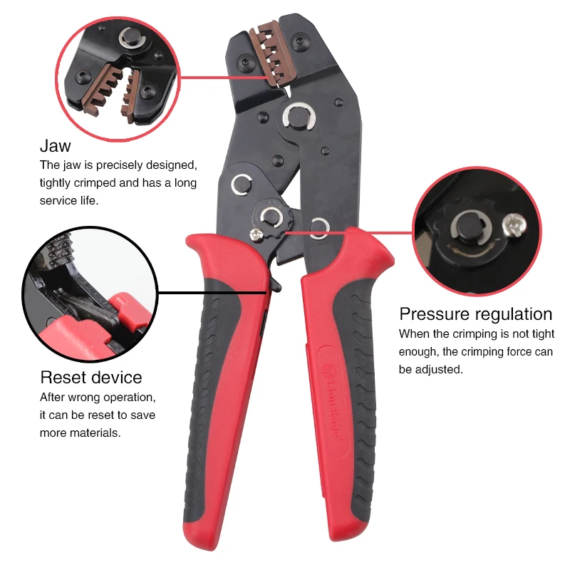 Crimping Pliers Electrical SN-42B Ratcheting Wire Crimping Tools for PH2.54/Dupont 2.54/2.8/3.0/3.96/4.8/KF2510/JST Terminal