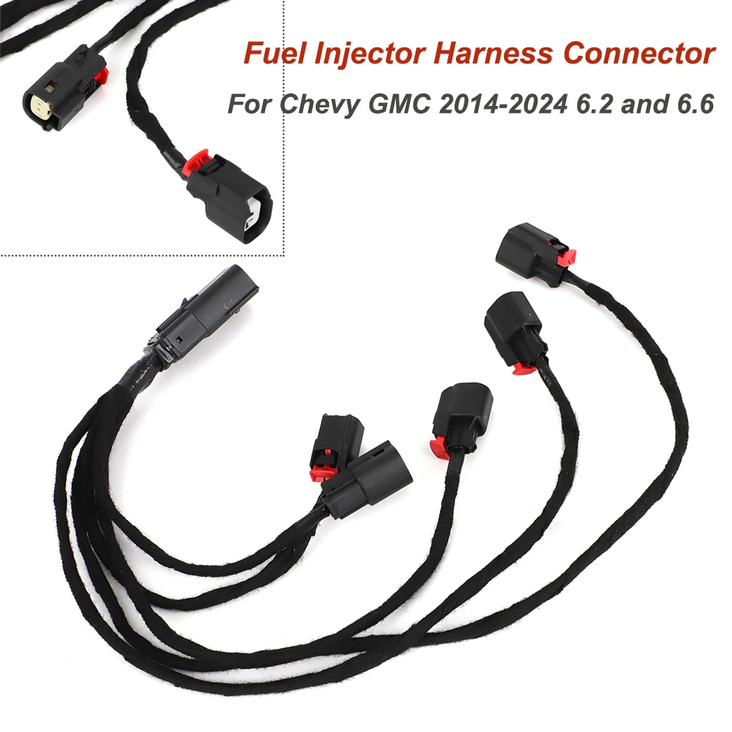 For Chevy GMC 2014-2024 6.2 and 6.6 GM Fuel Injector Harness Connector Rightt-Passenger Side