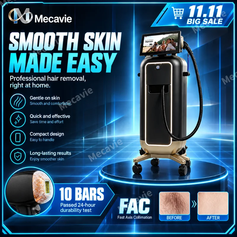 Professional 6‑Wavelength Diode Laser Hair Removal FAC Fast‑Axis Collimation Ice Point Cooling Salon Skin Care Machine