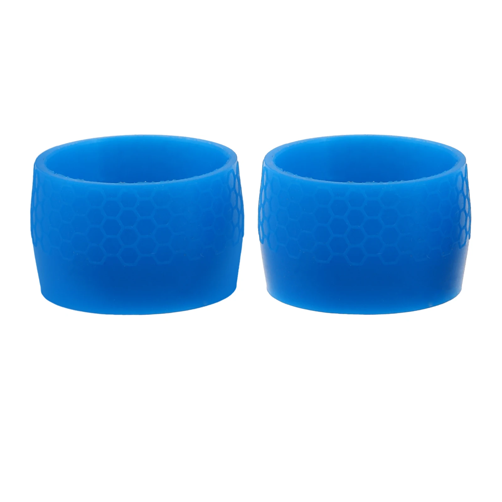 

2 Pcs Bicycle Fixed Ring Blue Silica Gel Handlebar Tape Nonslip Silicone Durability Safety Curved Cable Organizer Road Bike
