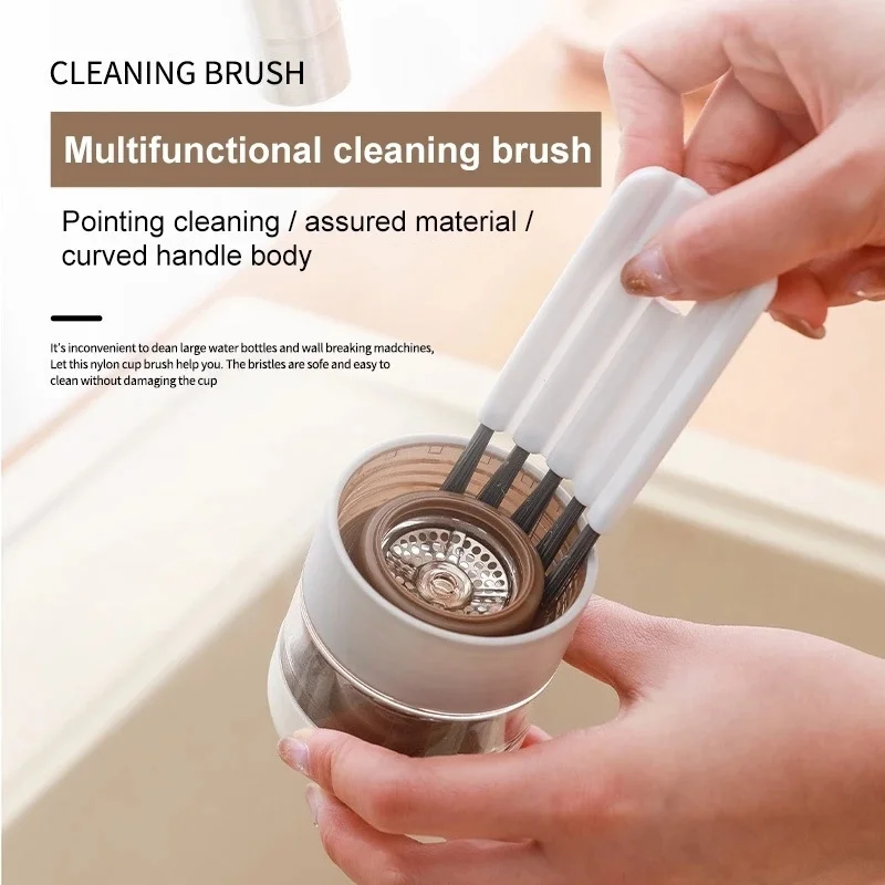 Cup Cover Cleaning Brush Multifunctional Flexible Household Groove Gap Brush Pointing Decontamination Brush Tool