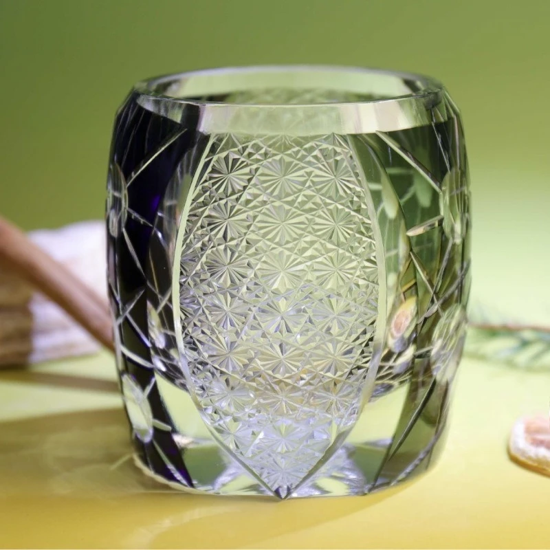 Handgemaakt glazen whiskyglas