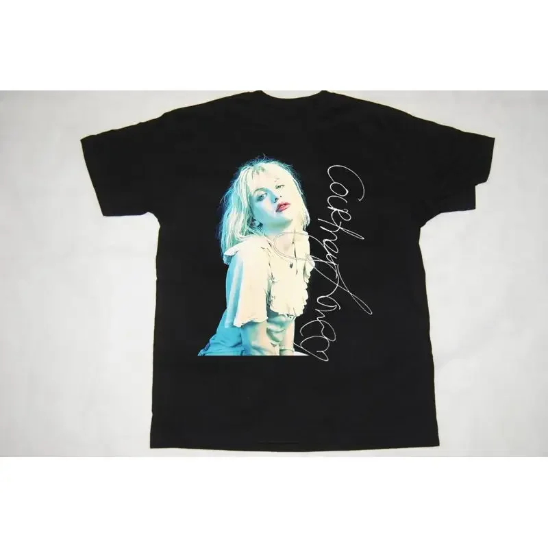 Courtney Love Signature For Fans Black TShirt Cotton S5XL