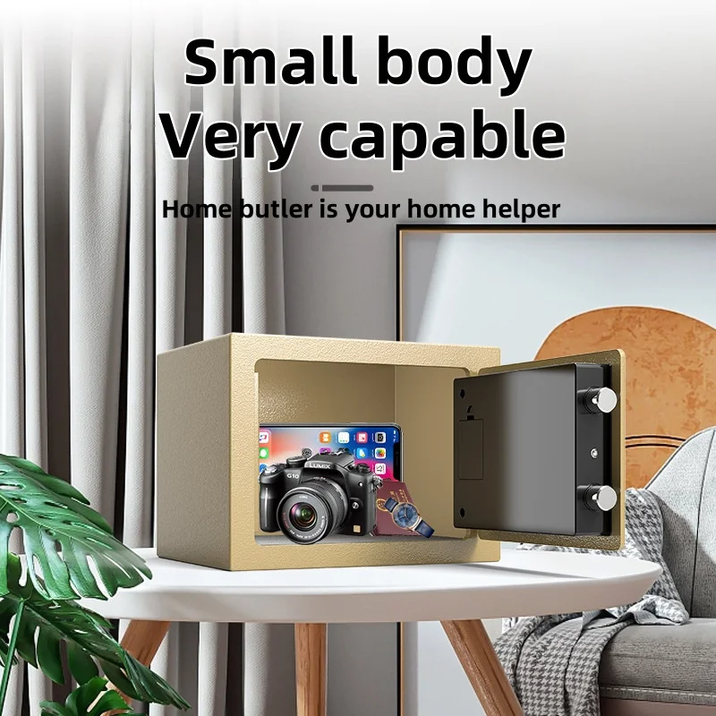 

Сейф для небольшого офиса и дома, умный пароль, встроенный сейф с отпечатками пальцев, мини-безопасность и защита