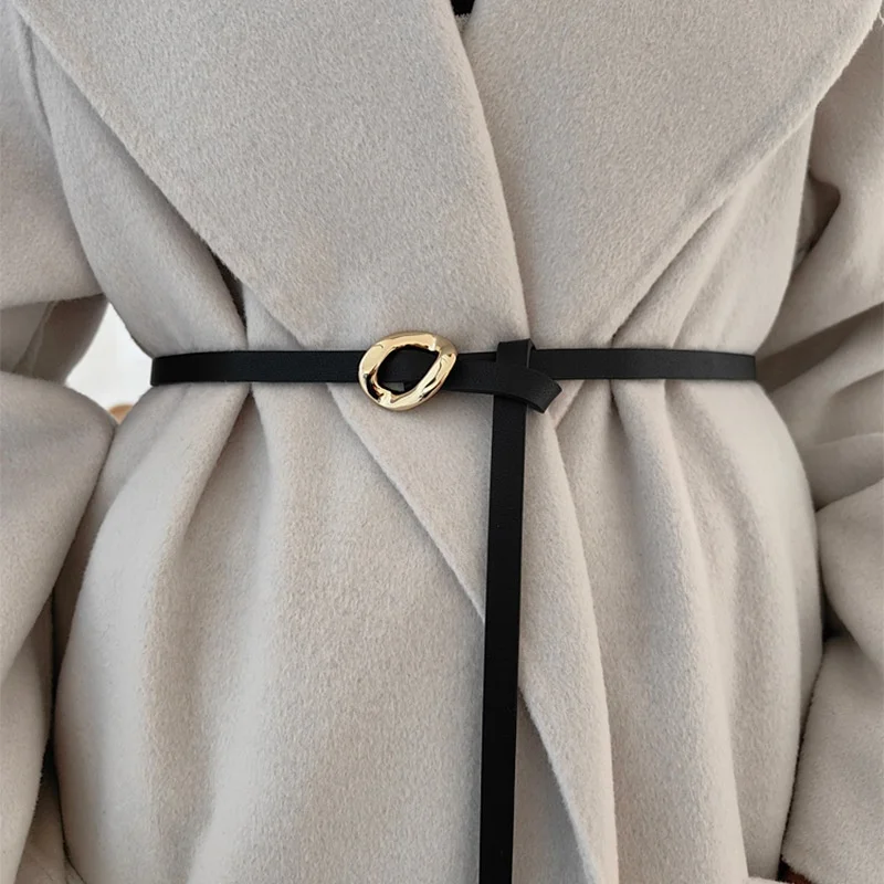 

Длина 120 см, ширина 2,5, завязанный ремень без отверстий, винтажный пояс из искусственной кожи, винтажные декоративные ремни, тонкий платье, пояс для женщин