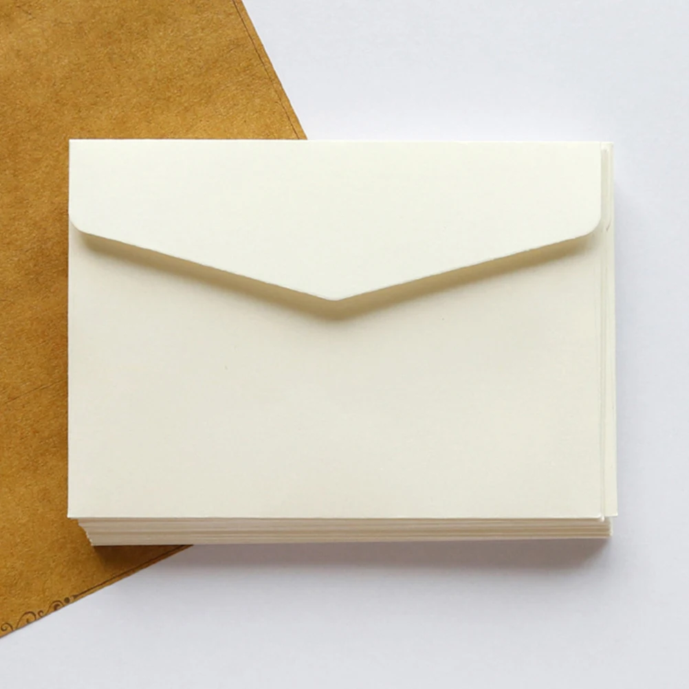 100 Pcs Mini Blank Envelope Money Storage Bags Business Cash Envelopes Photo Card Letter Paper Envelops Gift 2025 NEW