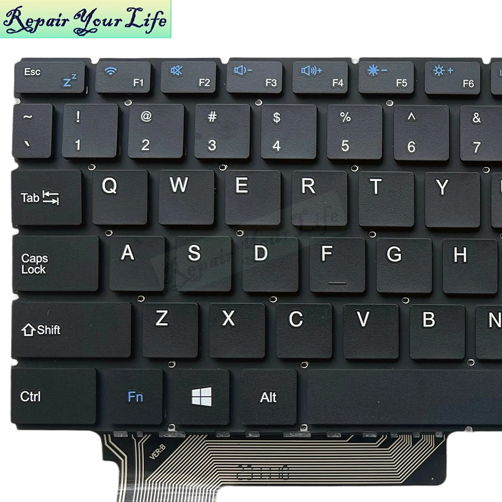 US English Laptop Keyboard For DERE R16 Pro R16Pro 16' MB3303008 F0062-008 USA Notebook Keyboards/Teclado Black Keycaps New