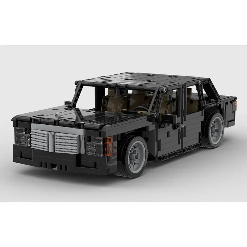 MOC-199299 New Classic W124 500E Supercar Racing Car 1500 Parts MOC Creative Boy Kids Christmas Building Blocks Toy Gift