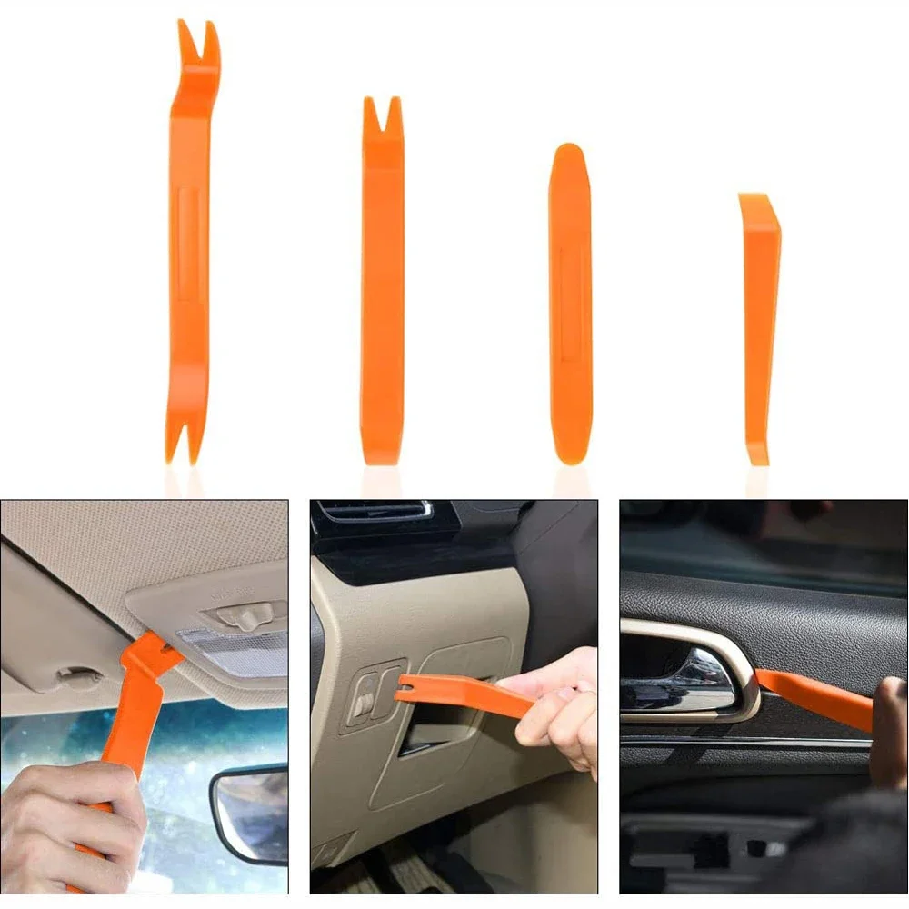 Car audio disassembly tool set Plastic pry bar disassembly navigation central control disassembly pry plate door panel Interior