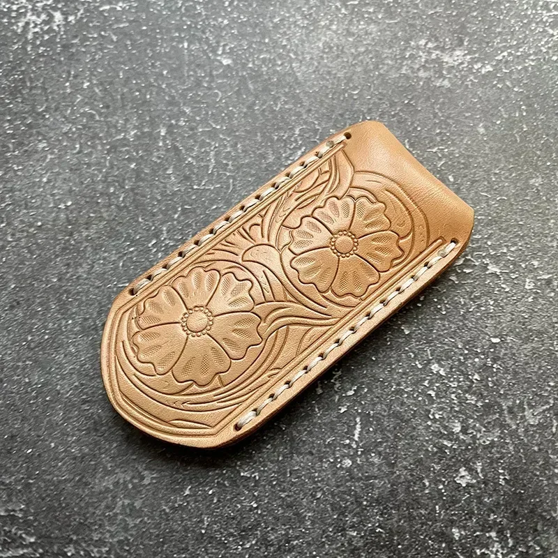 Portable Folding Knife Leather Sheather Scabbard Holster Home DIY Tool Parts  Cowhide Knife Holder Bags Pliers