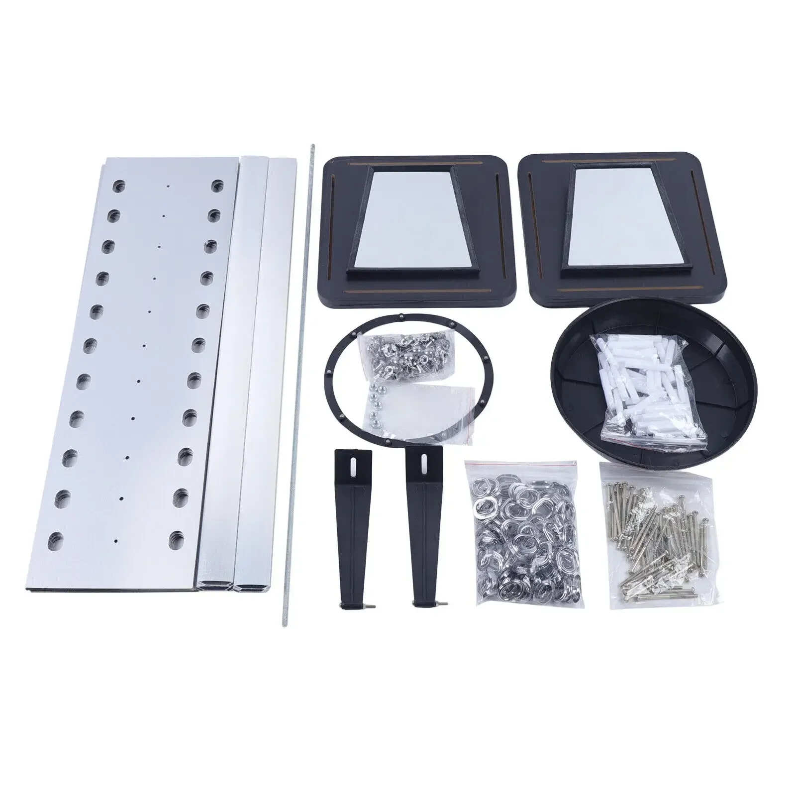 Rotating Glasses Display Stand, 44 Pairs Sunglasses Holder Eyeglass Display Turning Stand with Mirror for Displaying or Storing