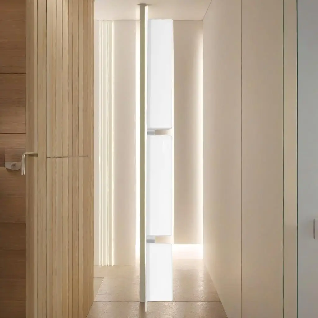 Niche de douche à 3 compartiments, blanc mat, solution de rangement murale, 16.1x39x3.5