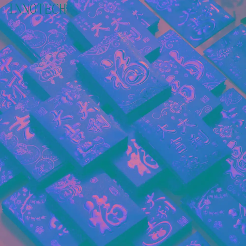 

6pcs 3D Chinese New Year Red Envelope Solid Hot Stamping Red Packet Blessings Printing Thickened HongBao Kids