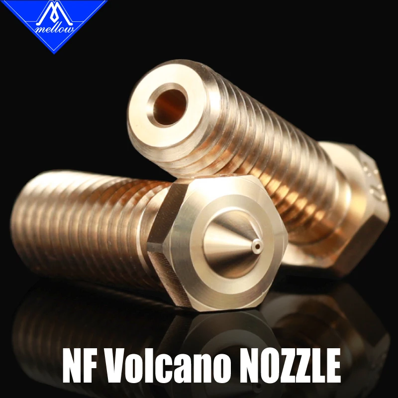 

Mellow 3pcs/lot NF Volcano Nozzle For 3D Printers ANYCUBIC Mega S Mega Pro Vyper Crazy Volcano Hotend Sidewinder X1& Genius