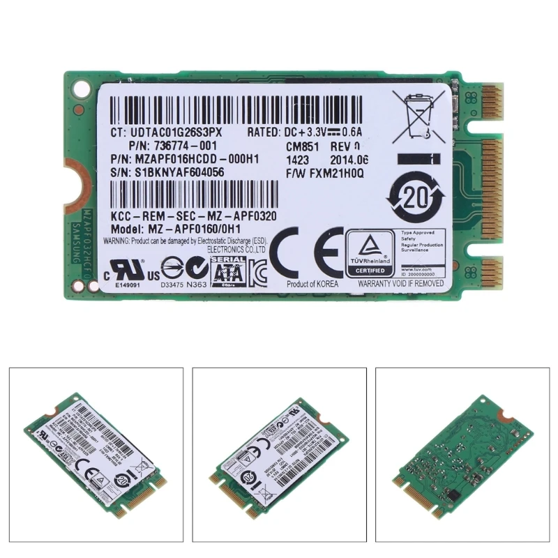 SSD M.2 SSD 16 ГБ HDD NGFF SSD Твердотельный жесткий диск для настольного компьютера