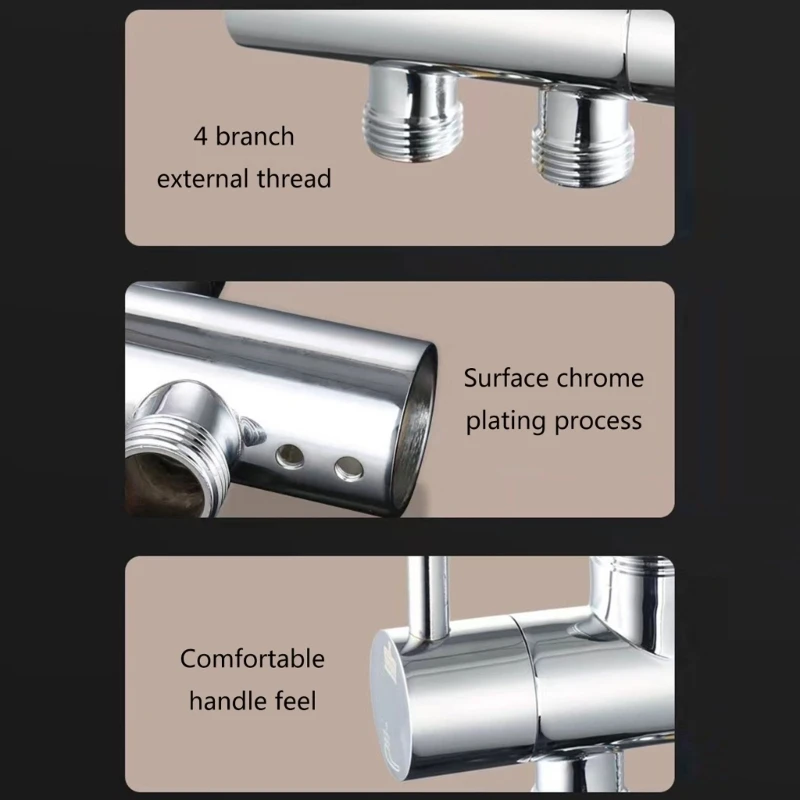Convenient Shower Head with Two Water Settings Water Divider Shower Head Durable Drop shipping