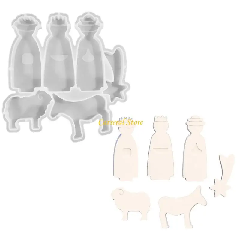 

M4YF Flexible Silicone Prayer Mould Fashion Accessory for Candle Making for Family Activities and Holiday Decorations