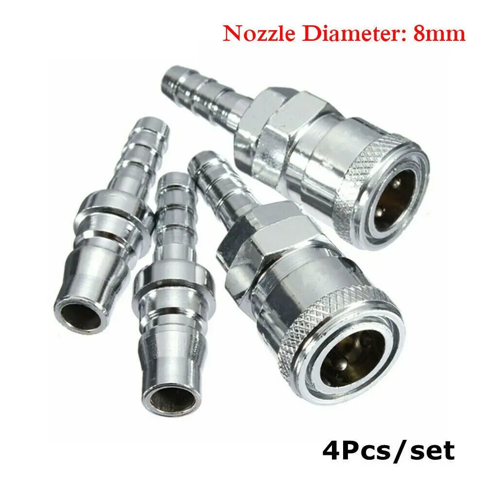 

4Pcs Universal Valve Caravan Pneumatic Components Gas Hose Copper Nozzle Cleaning Accessories Quick Release Connector