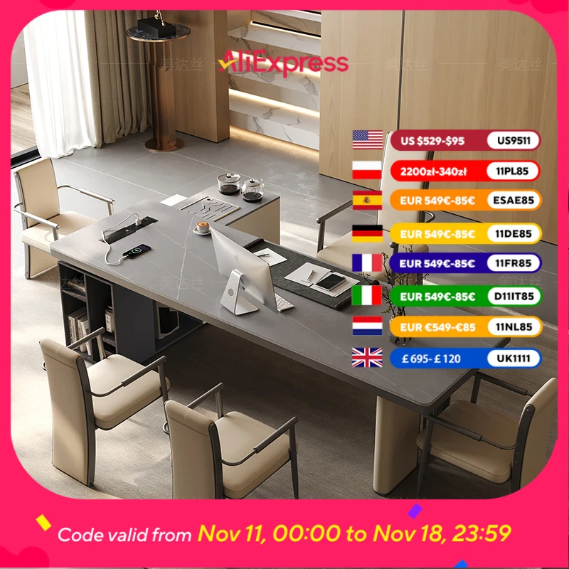 

Роскошный эстетический офисный стол, ремесленный дисплей, минималистичный скандинавский европейский офисный стол, органайзеры, кабинетная мебель Mesa De Escritorio