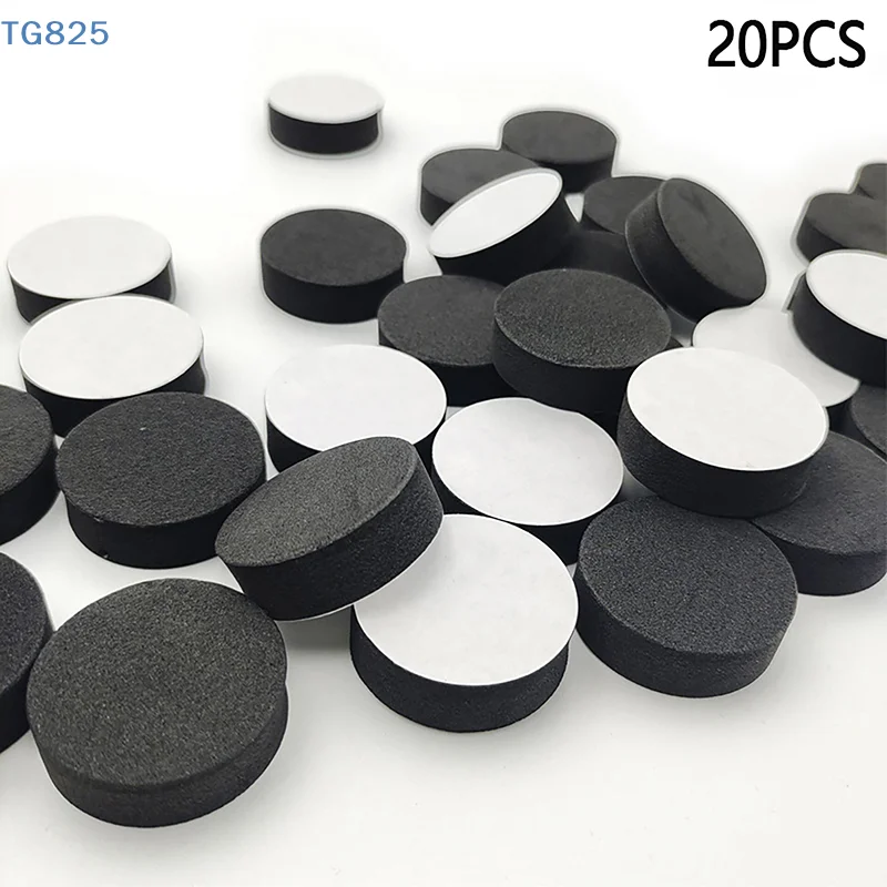 【AN】20PCS Speaker Shock Absorbing Foot Mat Anti-slip Pad Self-adhesive EVA Desktop Speaker Foam Sponges Pad