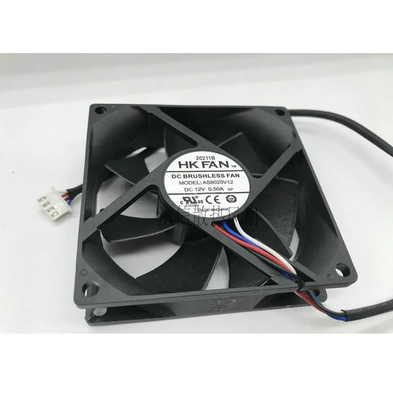 1 قطعة ل HKFAN AS8025V12 DC12V 0.50A 80*80*25 مللي متر UPS مروحة التبريد