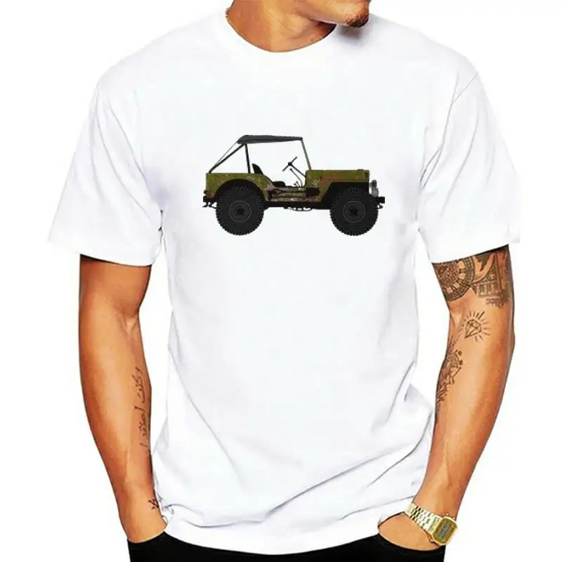 Willys CJ2A Green Patina bella+canvas Short Sleeve Unisex T Shirt