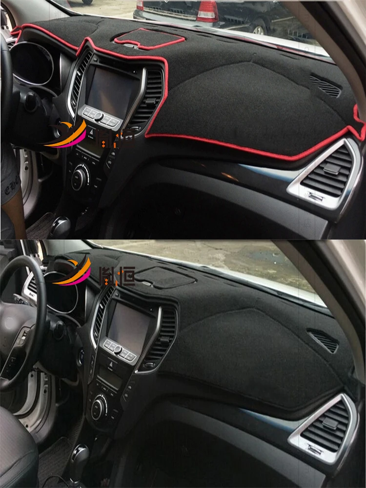

For 2013-2018 Hyundai Santa Fe Santafe IX45 Car Dashmat Dashboard Cover Instrument Panel Insulation Sunscreen Protective Pad