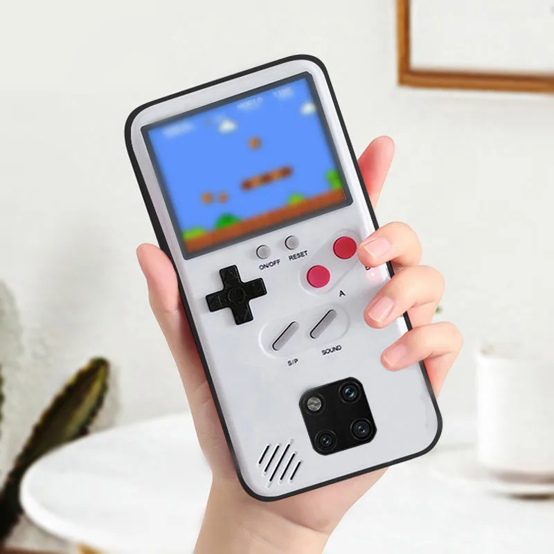 

Video Game Boy Phone Case For iPhone 13 Pro Max Samsung S22 Plus Note 20 Ultra Rechargeable Shell Color Screen Protective Cover