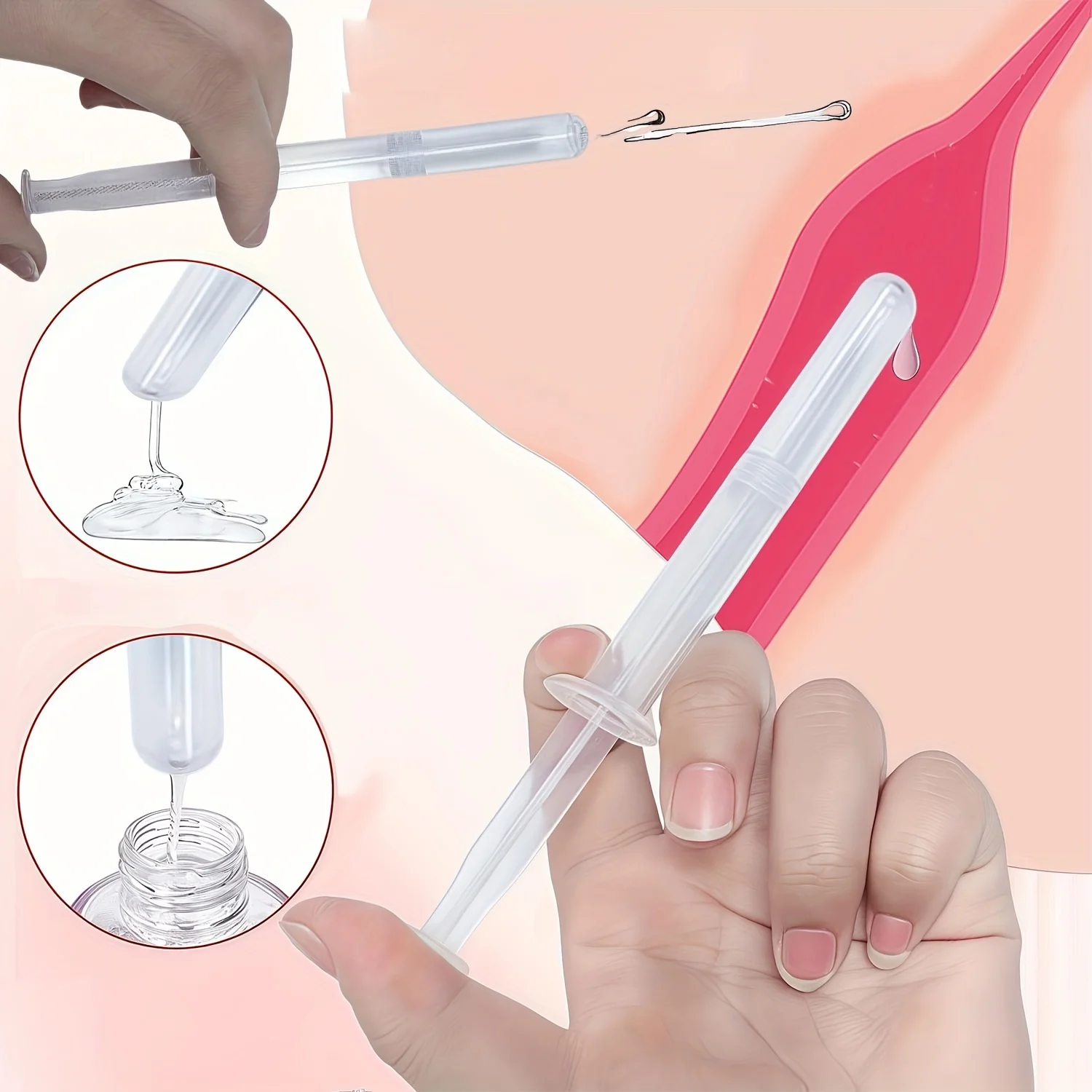 1/5 pieces 5ml/5g gel syringe, suitable for applying lotion, face cream, lubricant, etc.