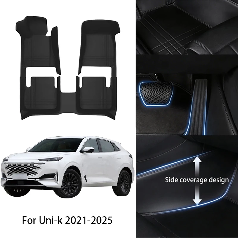 

Custom Fit PU Leather Car Floor Mat For Changan For Uni-k Uni-T Uni-V 2020 2022 2025 Luxury Full Set Auto Interior Accessories