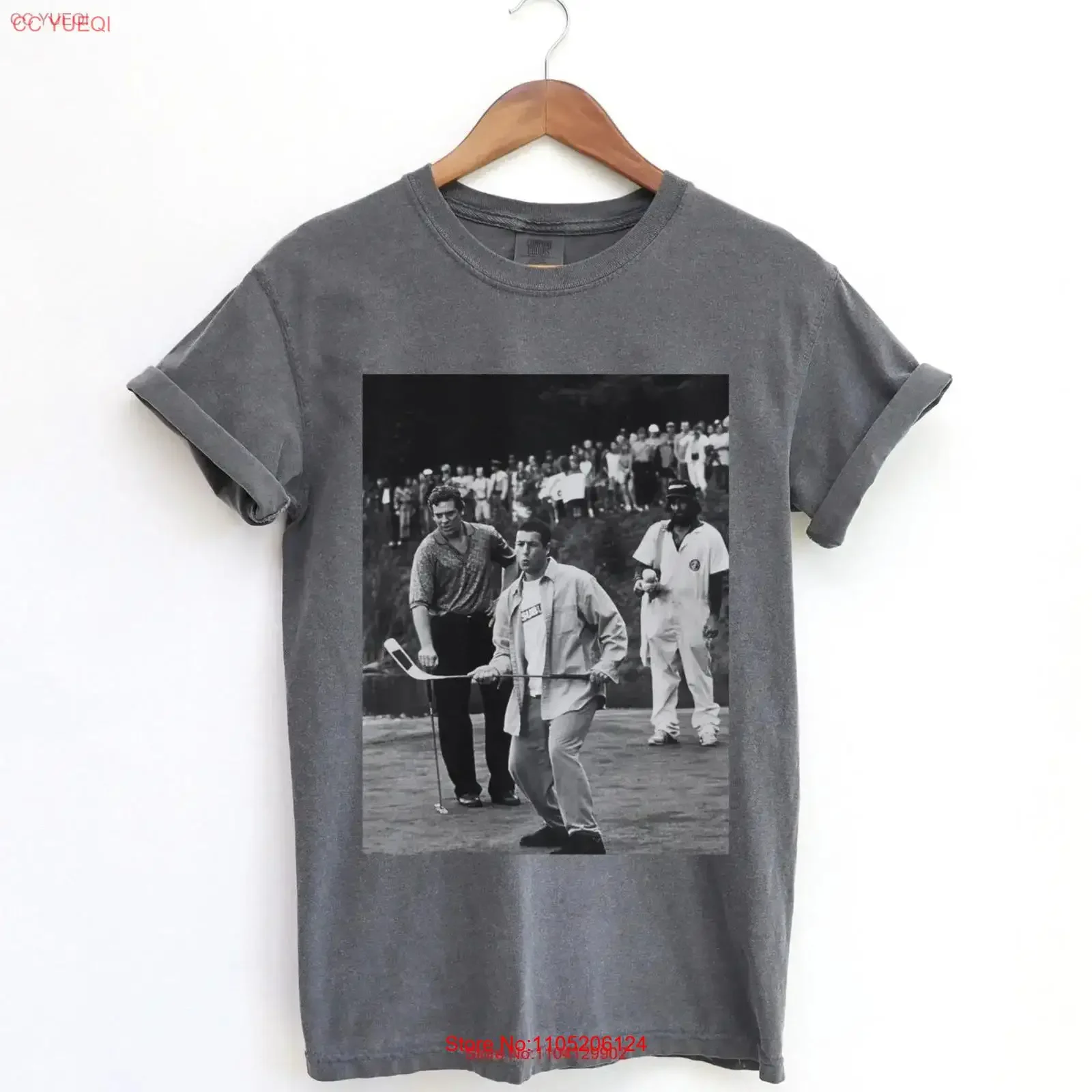 

Футболка Happy Gilmore, винтажная винтажная стильная мягкая слегка растянутая футболка для повседневной носки, удобная повседневная одежда унисекс