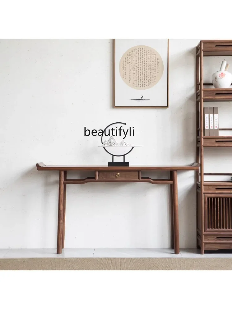 

07Warped Head a Long Narrow Table Antique Middle Hall Altar Chinese Console Tables Simple Solid Wood Furniture