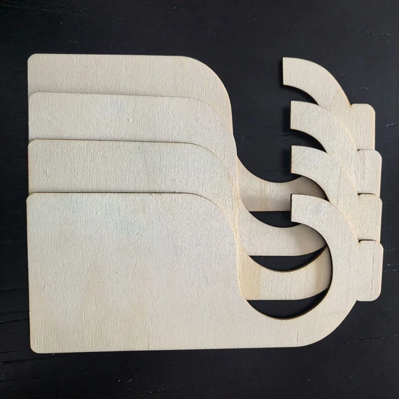 لافتة باب خشبي غير مكتملة ، شماعات خشبية فارغة ، لوحة حرفية ذاتية الصنع ، ملاحظات رسائل المشروع ، لوحة مذكرات ، علامة مقبض الباب ، 40: 50