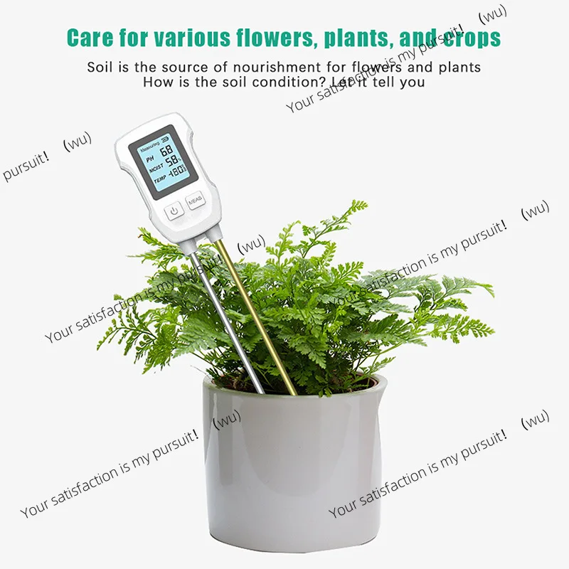 Digital soil detector Three-in-one pH value Temperature and humidity detection Potted gardening soil detection