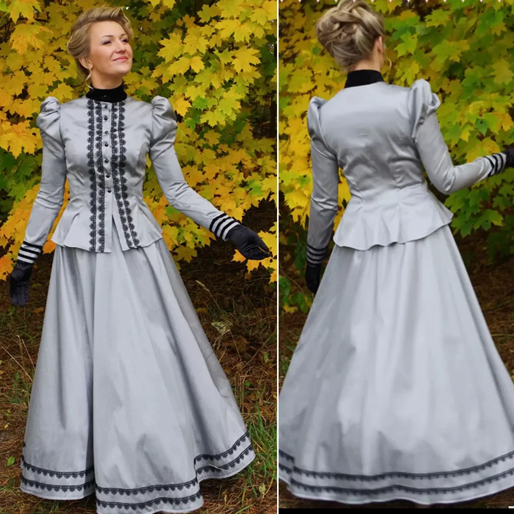 1860s Victorian Afternoon Tea Party Day Dress 19th Century Edwardian Walking Dress Vintage Civil War Southern Belle Ball Gown