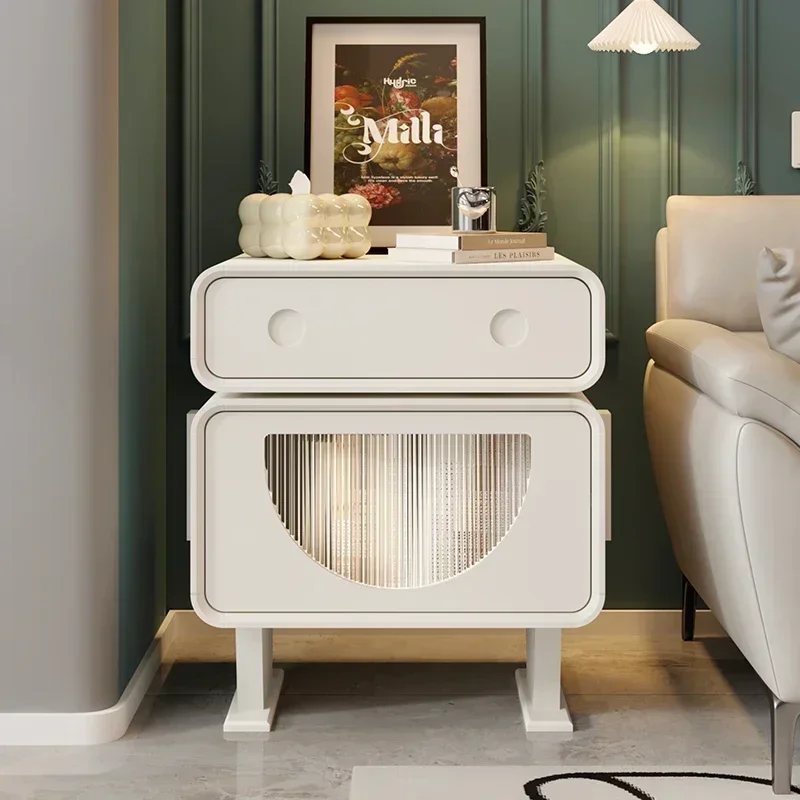Armario de almacenamiento, muebles de mediados de siglo, mesita de noche elegante para dormitorio, cajones de madera, decoración, Mesitas Auxiliares baratos