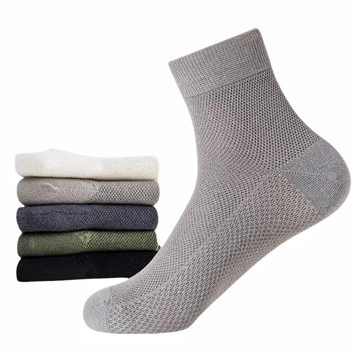 

1/5 пар спортивных мужских носков, дышащие и удобные носки-лодочки с надписью, модные впитывающие пот короткие носки для мужчин