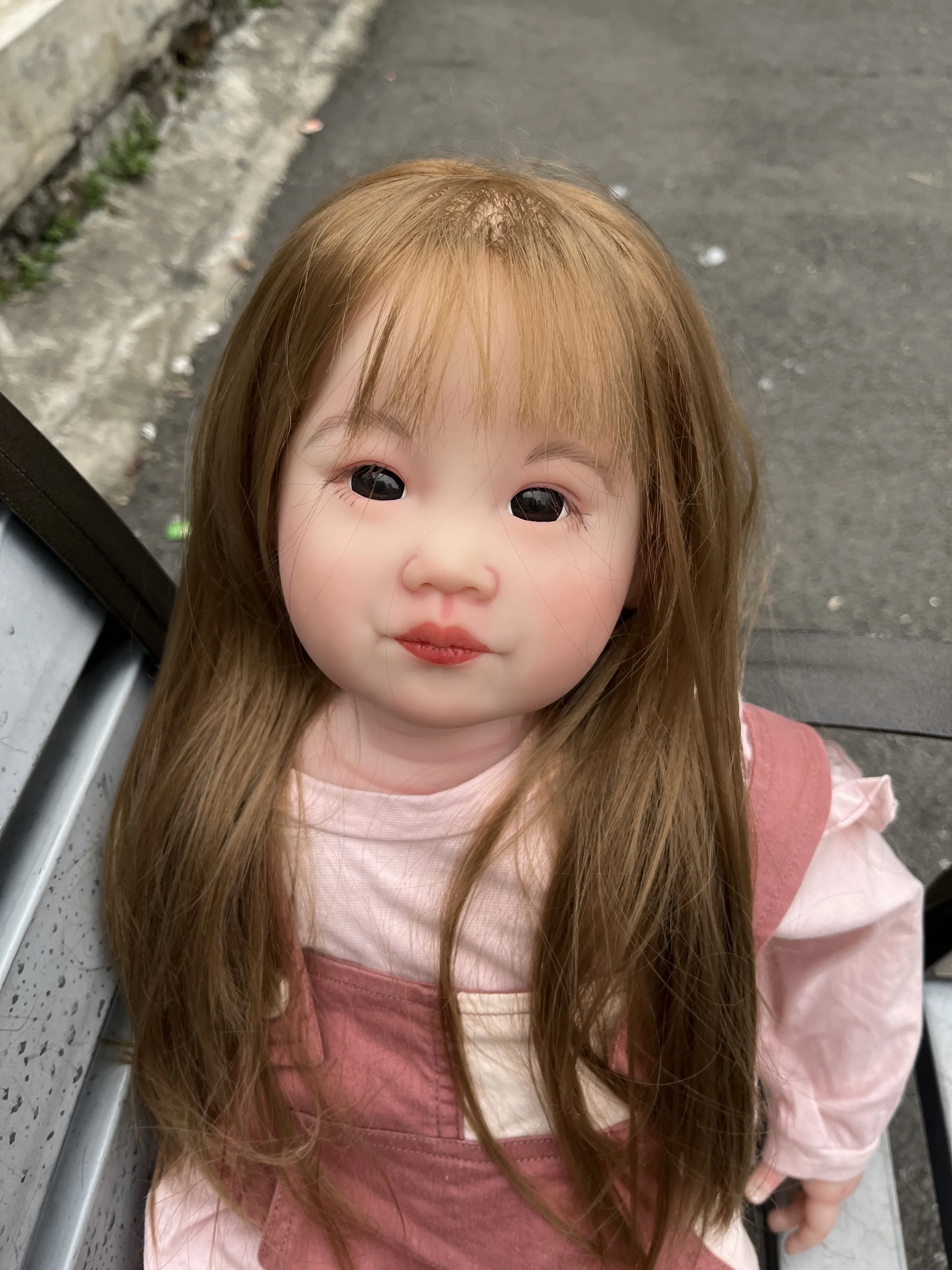 DLS Customized Limited Supply 32inch Reborn Baby Leonie With Hand-Rooted Hair Already Finished Doll Real Photos